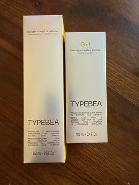 TYPEBEA G•3 Conditioner & G•1 Overnight Peptide Serum - new